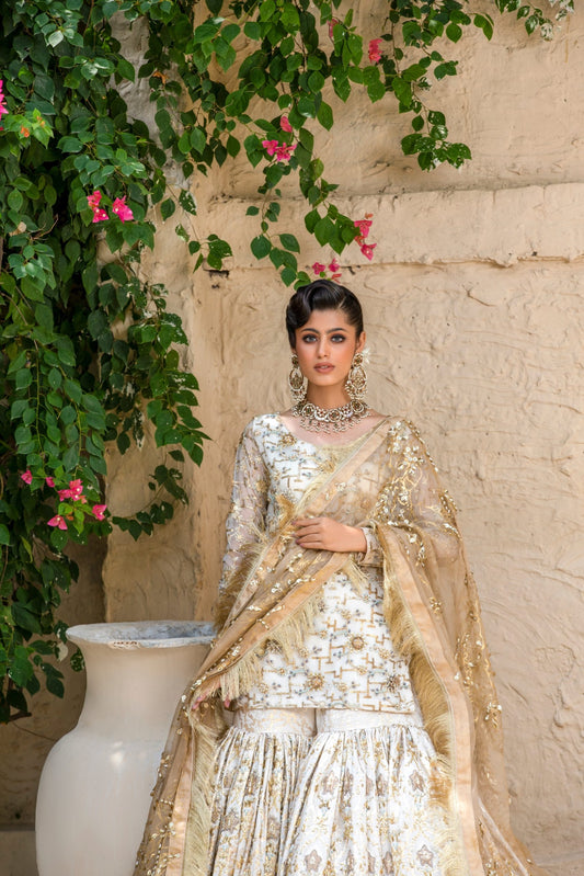 Gold and Ivory Embellished Ensemble (Copy)
