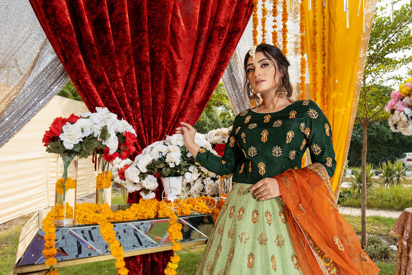 Mehndi Dress
