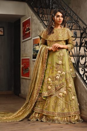 Olive Green Lehnga